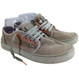 Satorisan Heisei Grey Beige Suede Comfort Low Top Tennis Shoes Size 39 US 8